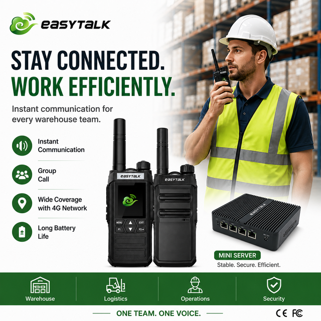 Easytalk Blade X86 8GB Dispatch Console Logistics Warehouse Professional PoC Walkie Talkie Staff 4G Two Way Radio Private