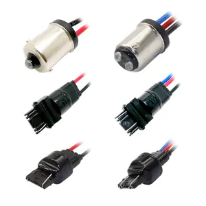 Car lamp Male socket 1156 1157 3156 3157 7440 P21W BAY15D lamp Pigtail Socket,Halogen Adapter,Led Socket wiring harness