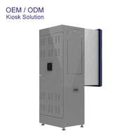 Kios layanan mandiri layar sentuh 19 inci Throughed kios mesin ATM pintar