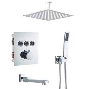 Cascada Tina Caño Grifo Ducha Sistema Termostático Ducha Combo Set - Product Image 1