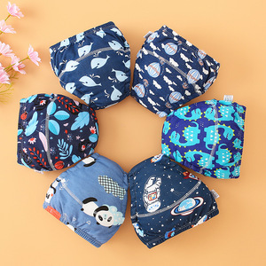 Pañales de Tela Reutilizables de Algodón Ecológico para Bebés, Ropa Interior Lavable para Niños Pequeños, Suave y Transpirable, para el Aprendizaje del Uso del Baño, Ajuste Cómodo - Product Image 5