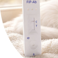 Cassette de test rapide d'anticorps pour la périarthrite inflammatoire périostale (FIP) et la périarthrite viroïdale périostale (FIPV) chez le chat, pour sérum et sang total, bandelette de diagnostic vétérinaire