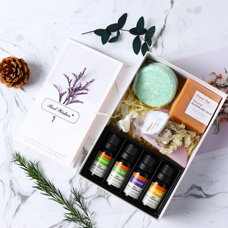 Lavender Relaxing Spa Gifts Basket Care