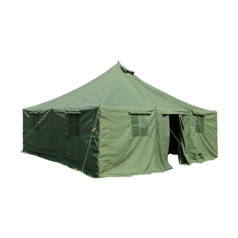 Qx Fabriek Custom 10-50 Man Groene Winter Camping Outdoor Canvas Tent