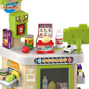 Les enfants simulent l'achat de jouets de <span class=keywords><strong>caisse</strong></span> enregistreuse Les enfants font semblant de jouer avec des jouets de <span class=keywords><strong>magasin</strong></span> de supermarché avec calculatrice de scanner - Product Image 2