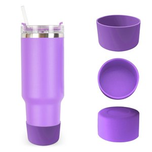 Style STANL stocké 40oz tasse de voyage <span class=keywords><strong>à</strong></span> usage domestique manchon de pare-chocs <span class=keywords><strong>botte</strong></span> en silicone pour 30/40oz 7.5cm fond en caoutchouc résistant <span class=keywords><strong>à</strong></span> la chaleur - Product Image 4