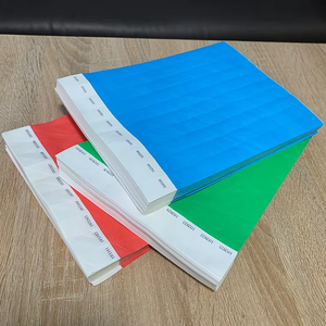 Gelang Tyvek Warna Solid <span class=keywords><strong>3</strong></span>/4'' Promosi, Gelang Kertas Kosong yang Dapat Dicetak dengan Nomor Seri, Pulsera De Papel Tyvek - Product Image 2