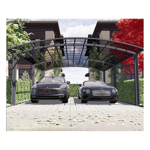 Venta directa de fábrica a prueba de viento impermeable Carport Marco de aleación de aluminio coche toldo policarbonato garajes toldos cocheras - Product Image 3