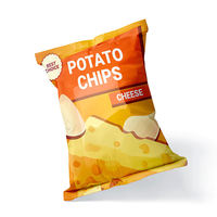 Échantillon gratuit Emballage en nylon de pop-corn en feuille d'aluminium comestible personnalisé à ouverture facile Sacs pour croustilles de pommes de terre Bnana