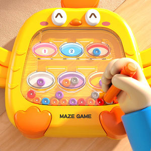 2025儿童新款教育迷你控制铅笔珠画板玩具卡通鸡磁珠画板玩具 - Product Image 2