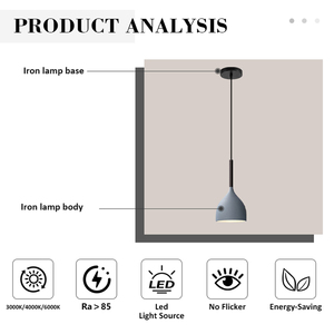 Lampada a Sospensione Moderna in Stile Nordico per Bar, Hotel, Casa, Illuminazione Decorativa per Sala da Pranzo, Comodino e Isola della <span class=keywords><strong>Cucina</strong></span> - Product Image 2