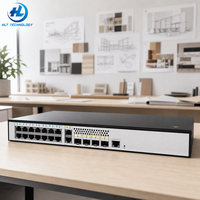 Switch Ethernet Administrado de Datos Gigabit de 24 Puertos 10/100/1000 con 4x 10G SFP+ Uplinks Fijos, Unidad de Alimentación AC 110-240V, Modelo 5720-28X-LI-AC