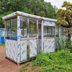 Einzelhandel Shack Elegante Wachposten Kleines Wachhaus Moderne tragbare Sicherheits kabine im Freien