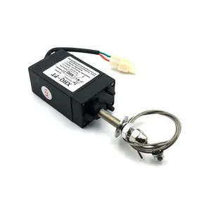 XHQ-PT güç kapalı çekme kontrol kapatma cihazı 12/24V dizel jeneratör söndürücü durdurma solenoidi valfi enerjik