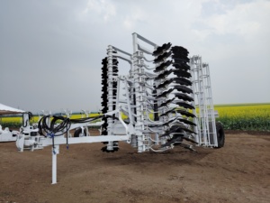 Herse à disques professionnelle robuste à moteur diesel 3 rangs avec engrenages et roulements pour le travail du sol en grande exploitation agricole - Marque LEROX - Product Image 5