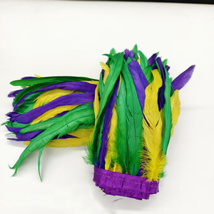 Plumas de Gallo de Colores Mezclados (3 Colores) con Borlas y Flecos <span class=keywords><strong>para</strong></span> Vestidos, Faldas, Manualidades y Adornos - Product Image 5