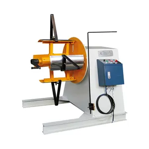 Sheet metal decoiler machine for coil handling equipment