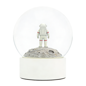 Globo de Nieve de Resina con Astronauta en la Superficie Lunar, Decoración Creativa de Escritorio con Temática Espacial y Regalo Coleccionable para Entusiastas del Espacio - Product Image 2