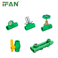 IFAN usine PPR raccords de plomberie filtre avec double bouchon d'oreille filtre avec bouchon en laiton filtre en forme de Y PPR raccords de tuyauterie d'eau