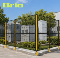 Système de clôture de protection de machines direct usine, barrière de sécurité robuste pour l'automatisation industrielle et les cellules robotisées