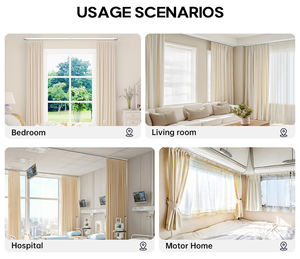 YIJIALE Source Factory Tringle à <span class=keywords><strong>rideaux</strong></span> moderne et minimaliste de 73,2 pouces, réglable, <span class=keywords><strong>sur</strong></span> <span class=keywords><strong>rail</strong></span>, <span class=keywords><strong>sur</strong></span> mesure, pour fenêtre - Product Image 2