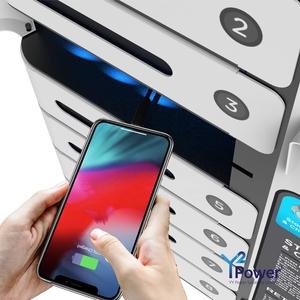 Station <span class=keywords><strong>de</strong></span> recharge mobile Y2 Power MIA 8 baies PD 20W avec clavier, casier intelligent en acier laminé à froid, armoire <span class=keywords><strong>de</strong></span> rangement et <span class=keywords><strong>de</strong></span> recharge pour téléphones - Product Image 2
