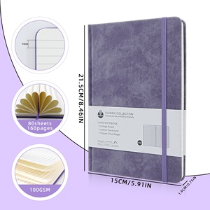 A5 da máy tính xách tay với logo dập nổi tùy chỉnh Bìa & bên trong trang bao gồm bút chất lượng moleskinestyle - Product Image 6