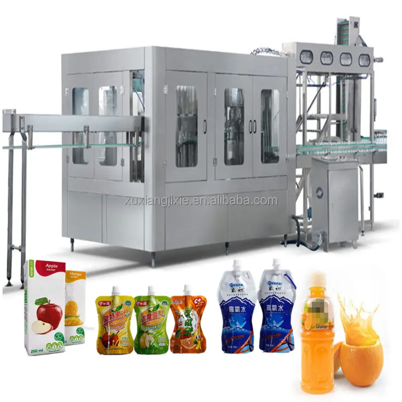 自動ジュース生産ラインプラントマシン/小型ココナッツジュース加工製造機/フレッシュジュース生産プラント
