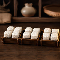 Nouveau jouet anti-stress en forme de bouton de tofu imprimé en 3D pour bureau, décoration de table, porte-clés