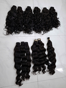 Extensiones de Cabello Humano Europeo 100% Virgen con Punta Plana, Cabello Super Double Drawn para Mujeres, Salón de Belleza - Product Image 6