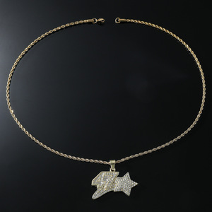 Collar con Colgante Geométrico de Números Estelares, Estilo Hiphop Personalizado, Collares para Hombre, Joyería de Moda al por Mayor, Gran Venta 2026 - Product Image 1