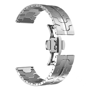 Correa de Acero Inoxidable de Lujo de 22 mm para <span class=keywords><strong>Xiaomi</strong></span> Redmi <span class=keywords><strong>Watch</strong></span> 5 Active Lite, Correa para Huawei <span class=keywords><strong>Watch</strong></span> GT 6 GT5 GT4 <span class=keywords><strong>GT3</strong></span> - Product Image 1