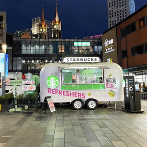 Customized Dining Carts Mobile Trailers Graffiti Coffee <strong>Food</strong> Truck for Sales with Ice Cream and Hamburgers for Snack <strong>Food</strong> - Product Image 3