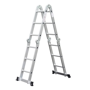 Thang Giàn Giáo Heavy Duty Nhôm Khổng Lồ 12 Feet Đa Mục Đích Gấp Bước Mở Rộng - Product Image 1