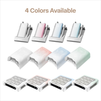 Kit d'outils de salon de manucure professionnel tout-en-un, kit de manucure électrique rechargeable avec lampe UV, perceuse et collecteur de poussière