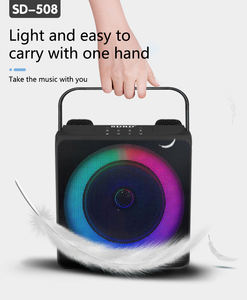 ลำโพง SDRD Sd508 ลำโพงซับวูฟเฟอร์ 4 นิ้ว พร้อมไมโครโฟน พกพาสะดวก รองรับระบบเสียงไร้สาย 5.0 ไฟ RGB LED สำหรับงานปาร์ตี้<span class=keywords><strong>คาราโอเกะ</strong></span>กลางแจ้ง - Product Image 4