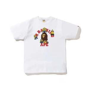 Nueva camiseta de moda con colaboración de dibujos animados de Minions, camiseta informal unisex para parejas, de cuello redondo y manga corta, estilo AAPE, holgada e informal. - Product Image 3