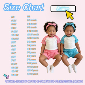 Conjunto <span class=keywords><strong>de</strong></span> 3 Piezas para Niños, <span class=keywords><strong>de</strong></span> <span class=keywords><strong>Algodón</strong></span> Puro, con Mangas Raglán y Bloques <span class=keywords><strong>de</strong></span> Color, con Diadema, Conjunto <span class=keywords><strong>de</strong></span> Shorts <span class=keywords><strong>de</strong></span> Verano Unisex para Niños y Niñas - Product Image 5