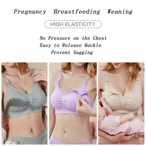 Push-up comoda fibbia di apertura traspirante senza soluzione di continuità per il sonno chiusura frontale per il bambino che allatta senza fili <span class=keywords><strong>reggiseno</strong></span> per allattamento da donna - Product Image 2