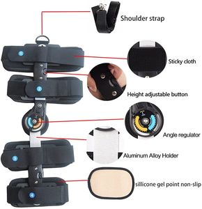 Attelle de genou télescopique réglable HKJD pour immobilisation et soutien des ligaments, idéale pour l'arthrite et l'arthrose - Product Image 4