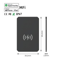 Mfi biểu tượng tùy chỉnh IOS GPS Tracker thiết bị người già Ví hành lý định vị với cho Apple <span class=keywords><strong>Google</strong></span> tìm thấy thẻ của tôi làm bằng nhựa bền - Product Image 2