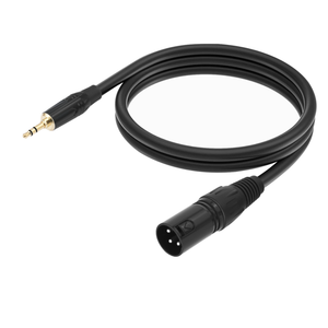 <span class=keywords><strong>Cable</strong></span> de Audio Estéreo TRS de 3.5mm con Conector Mini <span class=keywords><strong>Jack</strong></span> Balanceado Chapado en Oro, Macho a XLR Macho, para Micrófono, Altavoz, MP3, Teléfono Inteligente - Product Image 1