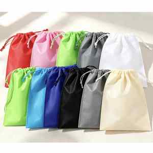 Sac à cordon en non-tissé écologique, multicolore, personnalisable, pour chaussures, vêtements, cadeaux, voyages, rangement et emballage – Vente en gros - Product Image 1