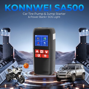 Compresseur d'air haute qualité KONNWEI 6L pour voiture, moto et vélo SA500 12V avec écran couleur et booster de batterie / démarreur de secours - Product Image 4