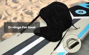 Planche de <span class=keywords><strong>SUP</strong></span> gonflable Drop Stitch 10'8" 35" pour la pêche, avec pédale, siège et support de canne à pêche - Product Image 4