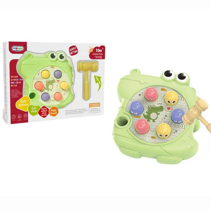 Gros drôle Montessori bébé jouets dessin animé thème animal frapper jeu parent enfant conseil martelage jeu