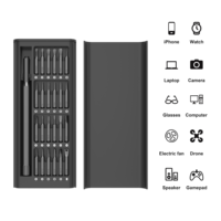 Juego de Destornilladores de Precisión Mingtu 25 en 1, Puntas de Acero, Mango de Aluminio para Reparación de Teléfonos Móviles - Kit Personalizable OEM/ODM