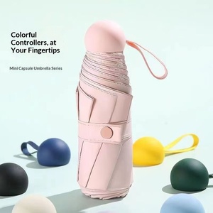 Ombrello in Stile Coreano per Donne, Doppio Uso Sole/Pioggia, Pieghevole, Protezione UV, Stile Principessa, Automatico - Product Image 6