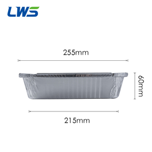 Thuôn dài dùng một lần nhôm món ăn-10 "inch 2.25lb Hộp Ăn Trưa thực phẩm thiếc nhỏ lá chảo nhôm lá mỏng container với nắp - Product Image 6