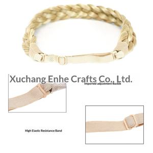 Perruque bandeau tressée à cinq brins, style européen et américain, double trame, en fibre chimique, modèle étoile tendance FG5 - Product Image 2